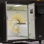 Looking through the door of the Marshall CT Scanner for web